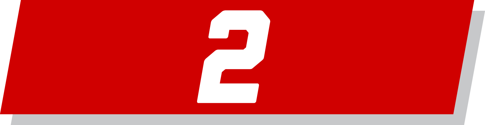 A decorative graphic of the number 2 in front of a red banner.
