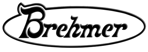 Brehmer logo with stylized black text inside an oval outline.