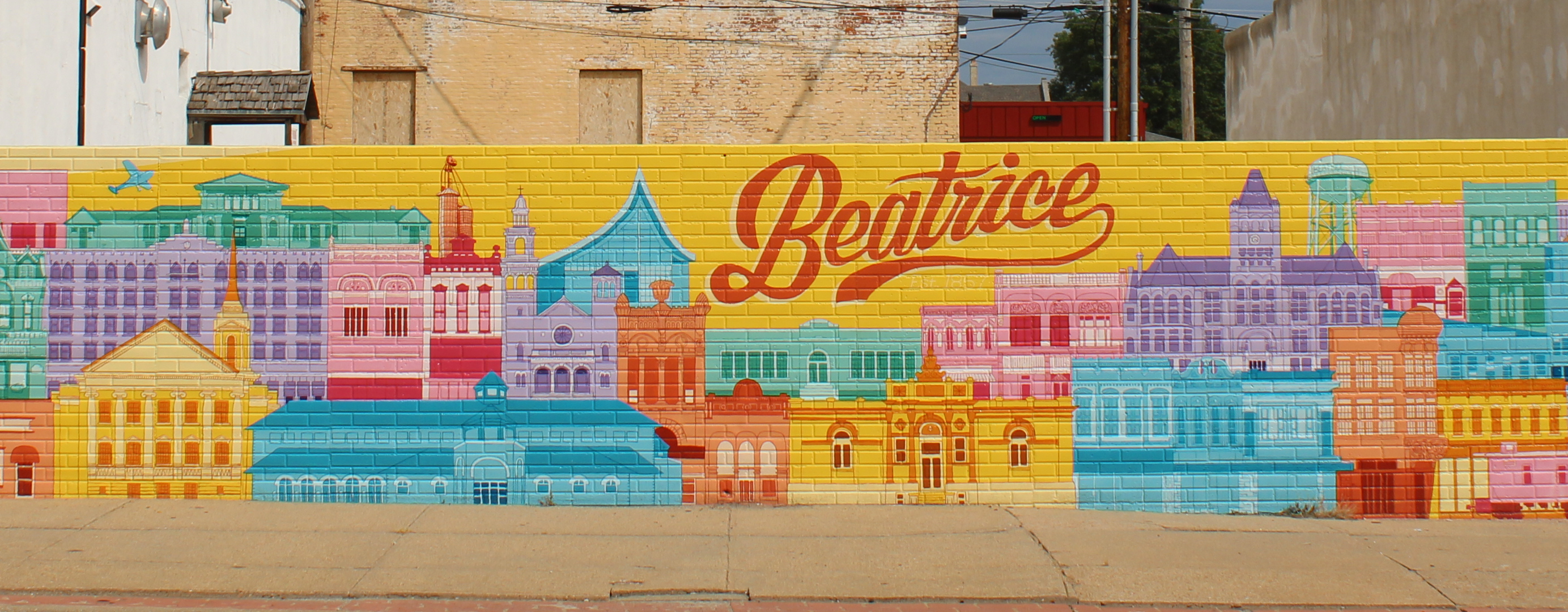 Beatrice, Neb. mural