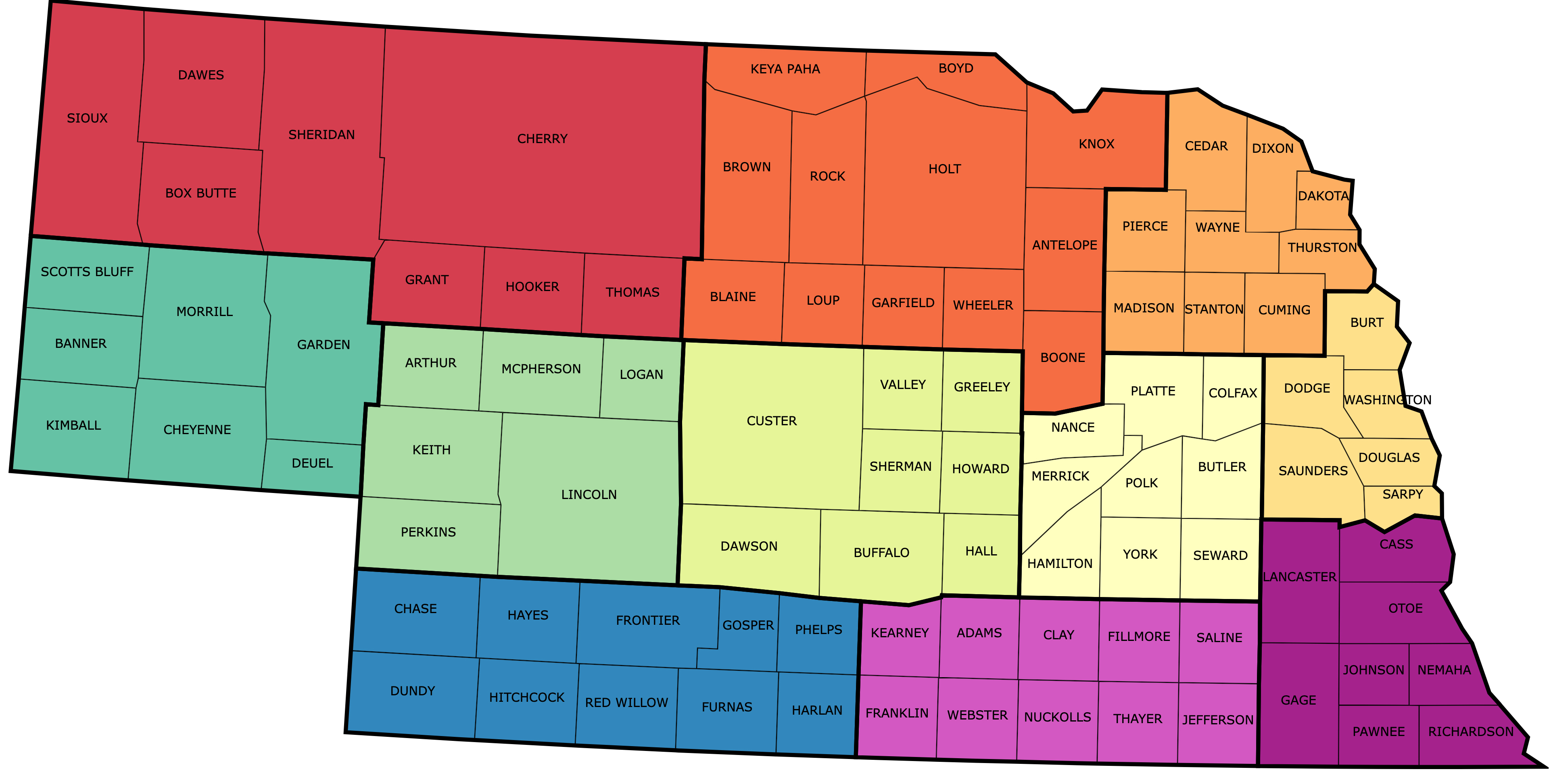 Nebraska Map