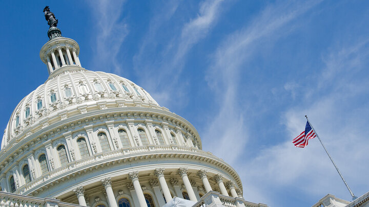 Stock photo of the US capitol.