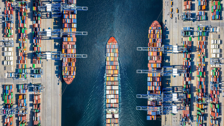 Loading dock at a freight harbor. Shutterstock