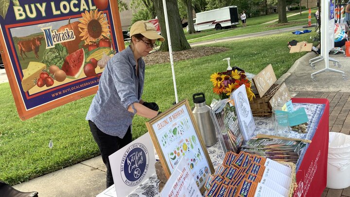 Buy Fresh Buy Local booth at East Campus Discovery Days