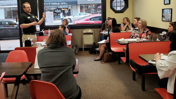 Jonathan Jank of Seward presents about economic development at the 2019 CEC conference.